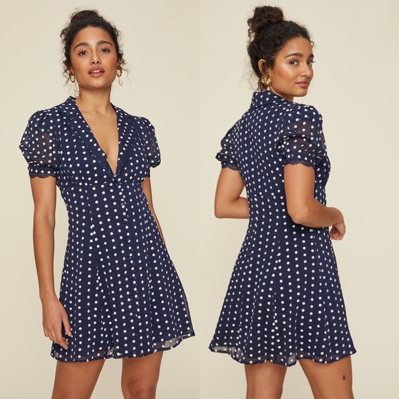 LPA Dresses & Skirts - LPA The Label Evelina Dress Revolve Polka Dots Med